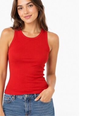 Red J. Crew Tank Top